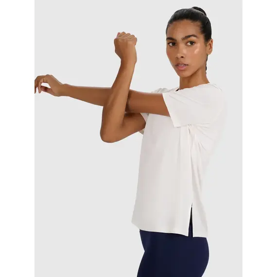 4F Tshirt funkcyjny z wykońćzeniem szybkoschnącym 4FWAW25TFTSF1517, Kolor: biały, Rozmiar: XL, 6 zdjęcie