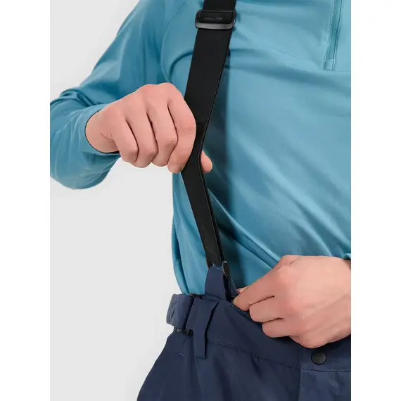 4F spodnie narciarskie męsie ocieplane z membraną i szelkami 4FWAW25TFTRM1155 granatowe, Kolor: granatowy, Rozmiar: 3XL, 4 zdjęcie