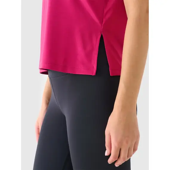 4F Tshirt funkcyjny z wykońćzeniem szybkoschnącym 4FWAW25TFTSF1517, Kolor: różowy, Rozmiar: XXL, 4 zdjęcie