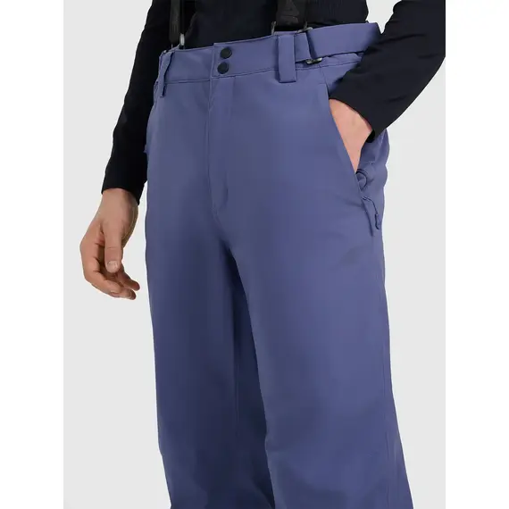 4F spodnie narciarskie męskie z membraną i ociepliną syntetyczną 4FWAW25TFTRM0924 czarne, Kolor: niebieski, Rozmiar: L, 7 zdjęcie