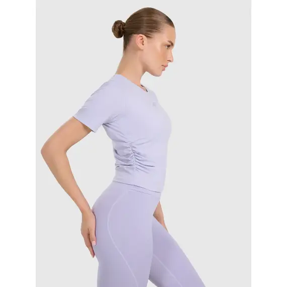 4F t-shirt sportowy damski koszulka 4FWAW25TFTSF1524 fioletowy, Kolor: niebieski, Rozmiar: L, 5 zdjęcie