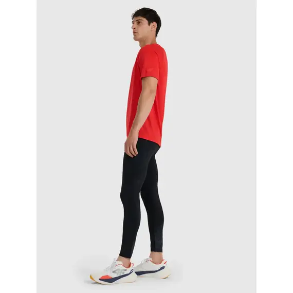 4F leginsy męskie z odblaskowym nadrukiem na nogawkach 4FWAW25TFTIM356, Kolor: czarny, Rozmiar: M, 3 zdjęcie