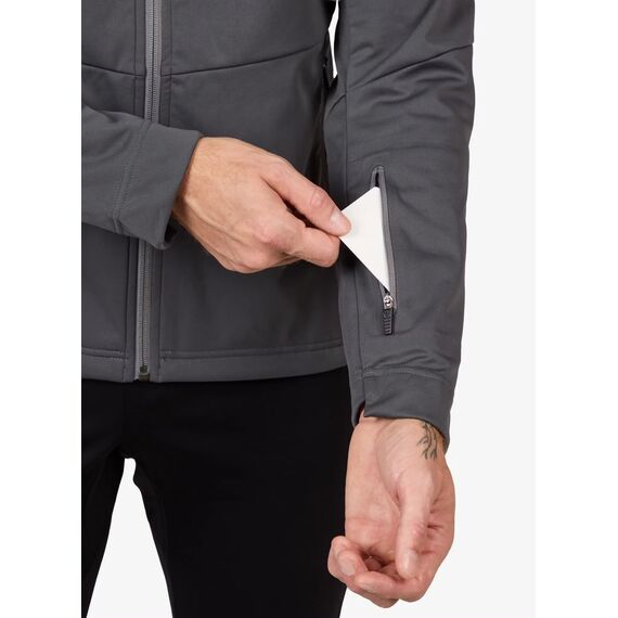 ROSSIGNOL KURTKA softshell MĘSKA GENETYS HOOD JKT szara, Kolor: szary, Rozmiar: S, 4 zdjęcie