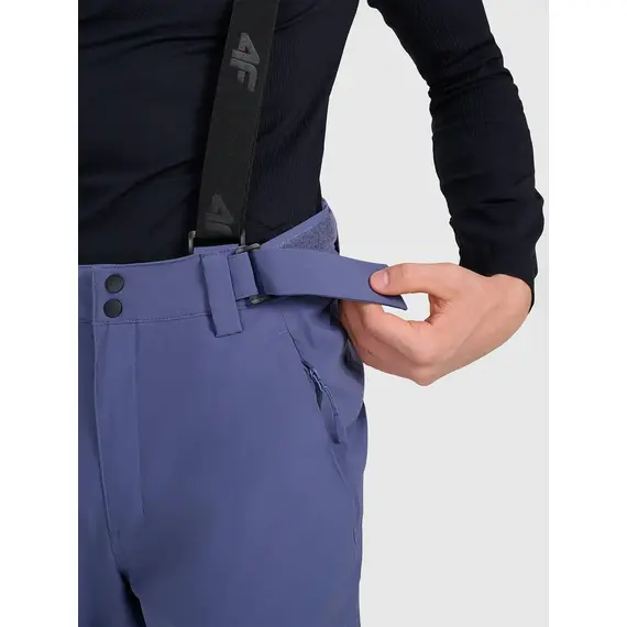 4F spodnie narciarskie męskie z membraną i ociepliną syntetyczną 4FWAW25TFTRM0924 czarne, Kolor: niebieski, Rozmiar: M, 6 zdjęcie