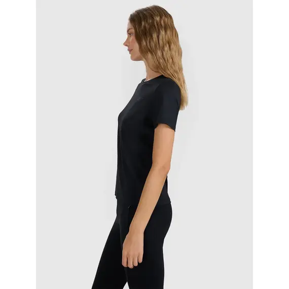 4F t-shirt funkcyjny z wykończeniem szybkoschnącym 4FWMM00TFTSF1828 czarny, Kolor: czarny, Rozmiar: M, 4 zdjęcie