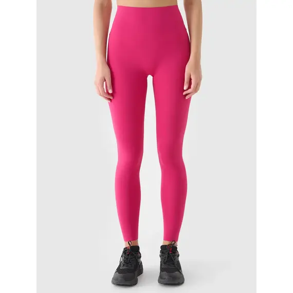 4F legginsy ze wsparciem talii i wykończeniem szybkoschnącym 4FWAW25TFTIF358 różowe, Kolor: różowy, Rozmiar: XL, 8 zdjęcie