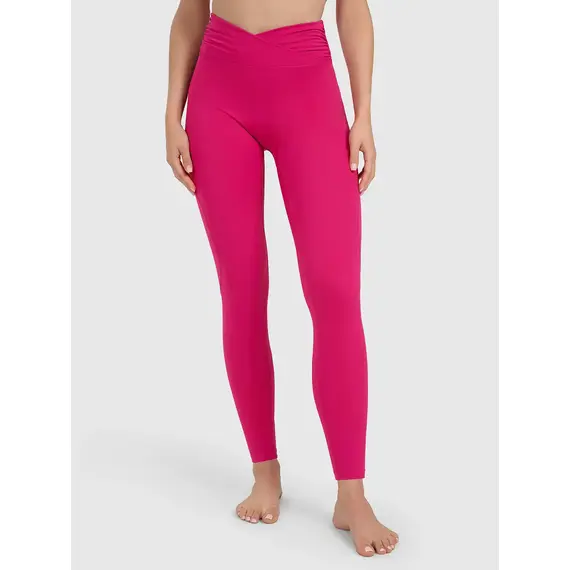 4F legginsy z detalem na pasie i wykończeniem szybkoschnącym 4FWAW25TFTIF369, Kolor: różowy, Rozmiar: S, 7 zdjęcie