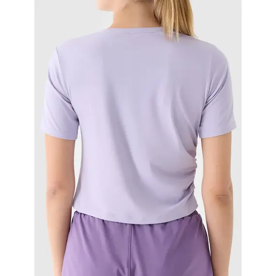 4F t-shirt sportowy damski koszulka 4FWAW25TFTSF1524 fioletowy, Kolor: niebieski, Rozmiar: L, 3 zdjęcie