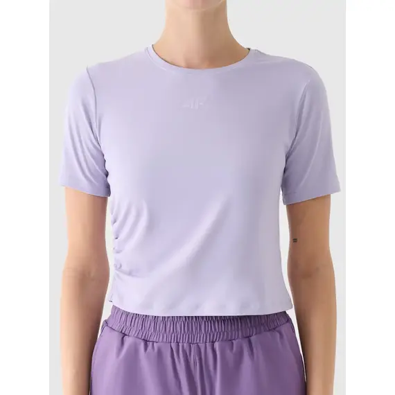 4F t-shirt sportowy damski koszulka 4FWAW25TFTSF1524 fioletowy, Kolor: niebieski, Rozmiar: L, 2 zdjęcie