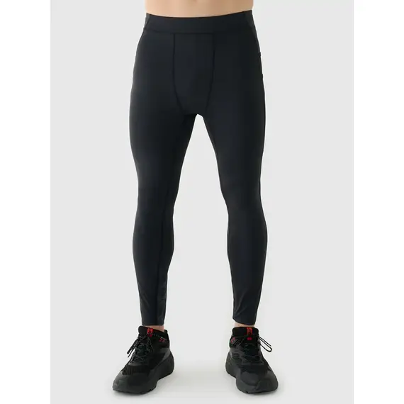 4F leginsy męskie z odblaskowym nadrukiem na nogawkach 4FWAW25TFTIM356, Kolor: czarny, Rozmiar: L, 6 zdjęcie