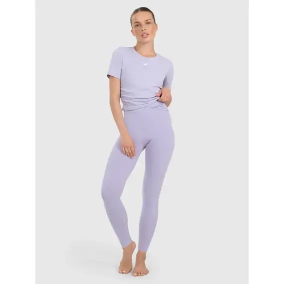 4F legginsy z detalem na pasie i wykończeniem szybkoschnącym 4FWAW25TFTIF369, Kolor: niebieski, Rozmiar: XS, 8 zdjęcie