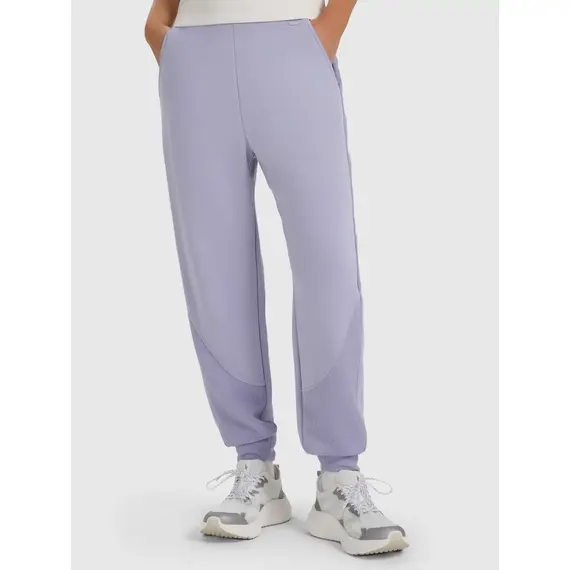 4F spodnie dresowe damskie z kieszeniami 4FWAW25TTROF1180 fioletowe, Kolor: niebieski, Rozmiar: L, 3 zdjęcie
