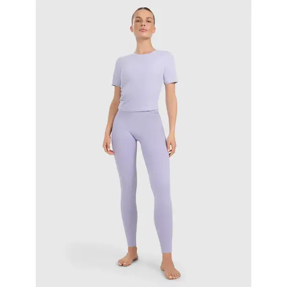 4F legginsy z detalem na pasie i wykończeniem szybkoschnącym 4FWAW25TFTIF369, Kolor: niebieski, Rozmiar: M