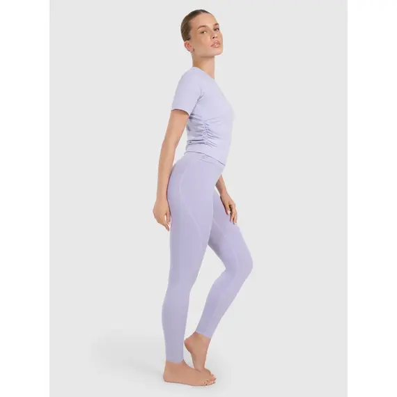 4F legginsy z detalem na pasie i wykończeniem szybkoschnącym 4FWAW25TFTIF369, Kolor: niebieski, Rozmiar: XS, 5 zdjęcie