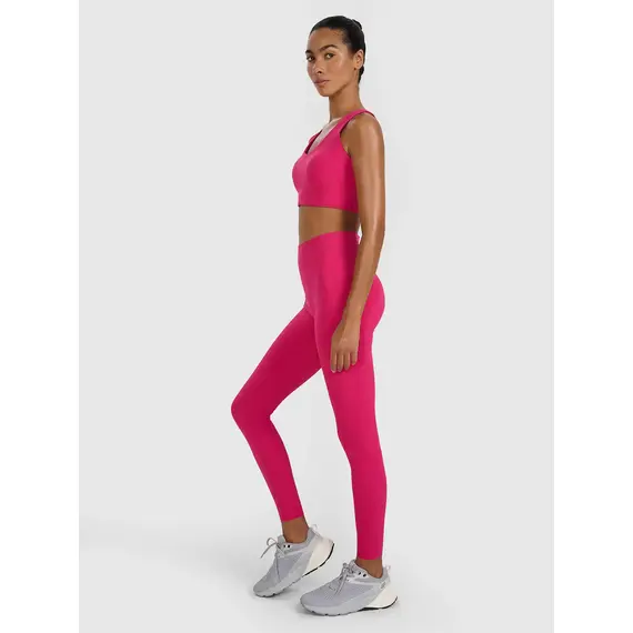 4F legginsy ze wsparciem talii i wykończeniem szybkoschnącym 4FWAW25TFTIF358 różowe, Kolor: różowy, Rozmiar: XL, 5 zdjęcie