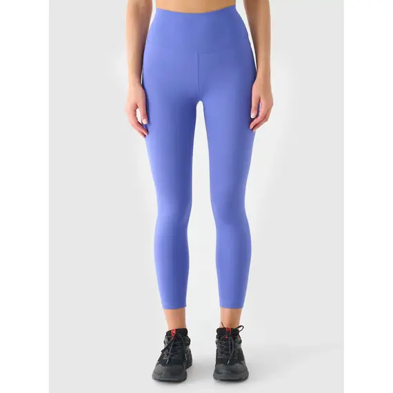 4F legginsy 7/8 z wysokim stanem i wykończeniem szybkoschnącym 4FWAW25TFTIF361 granatowe, Kolor: granatowy, Rozmiar: M