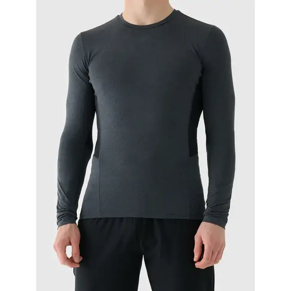 4F  koszulka męska treningowa z długim rękawem 4FWMM00TFLOM507 szara, Kolor: szary, Rozmiar: L