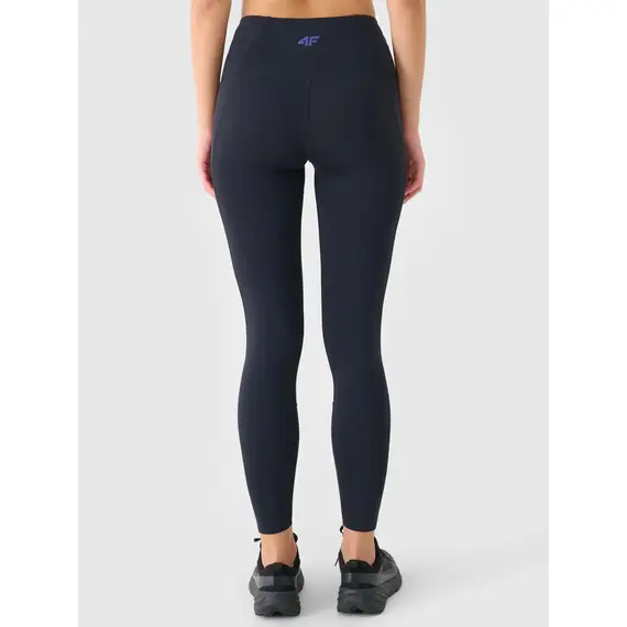 4F legginsy z kieszeniami bocznymi i z wykończeniem szybkoschnącym 4FWAW25TFTIF364 czarne, Kolor: czarny, Rozmiar: XL, 2 zdjęcie