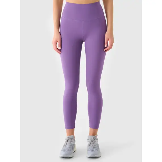 4F legginsy 7/8 z wysokim stanem i wykończeniem szybkoschnącym 4FWAW25TFTIF361 różowe, Kolor: różowy, Rozmiar: S, 7 zdjęcie