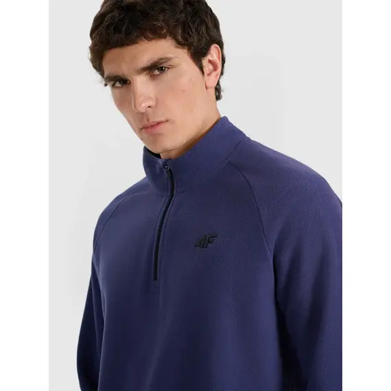 4F polarowa bluza narciarska męska 4FWAW25UFLEM067 niebieska, Kolor: granatowy, Rozmiar: M, 3 zdjęcie