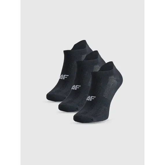 4F skarpetki damskie bawełniane stopki 3 pak 4FWMM00UFSOF244 czarne, Kolor: czarny, Rozmiar: 39-42