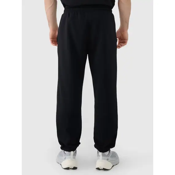 4F spodnie dresowe męskie z dzianiny brush 4FWAW25TTROM1211 czarne, Kolor: czarny, Rozmiar: L, 6 zdjęcie