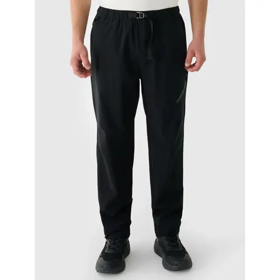 4F spodnie ze wzmocnionej tkaniny rip-stop z pasem na klamrę i kieszeniami 4FWAW25TTROM1192, Kolor: czarny, Rozmiar: L, 7 zdjęcie