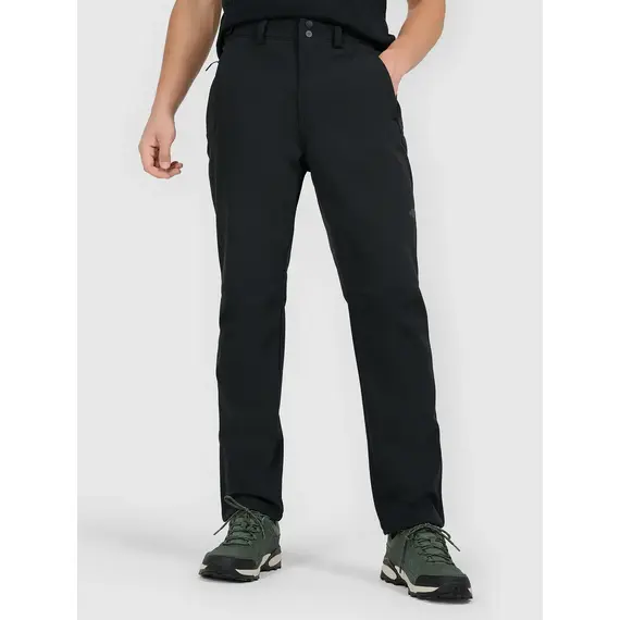 4F spodnie softshell męskie z membraną kieszeniami na zamek 4FWAW25TFTRM0990 czarne, Kolor: czarny, Rozmiar: XL, 5 zdjęcie