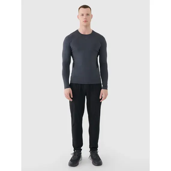 4F  koszulka męska treningowa z długim rękawem 4FWMM00TFLOM507 szara, Kolor: szary, Rozmiar: M, 5 zdjęcie