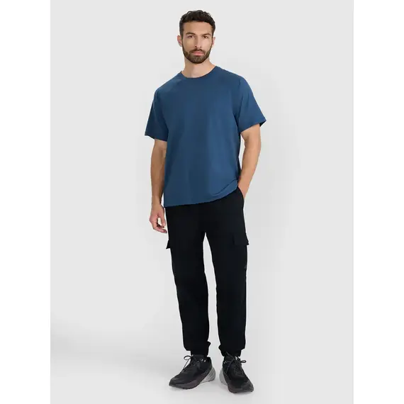 4F spodnie tkaninowe z kieszeniami 4FWAW25TTROM1210 czarne, Kolor: czarny, Rozmiar: XL