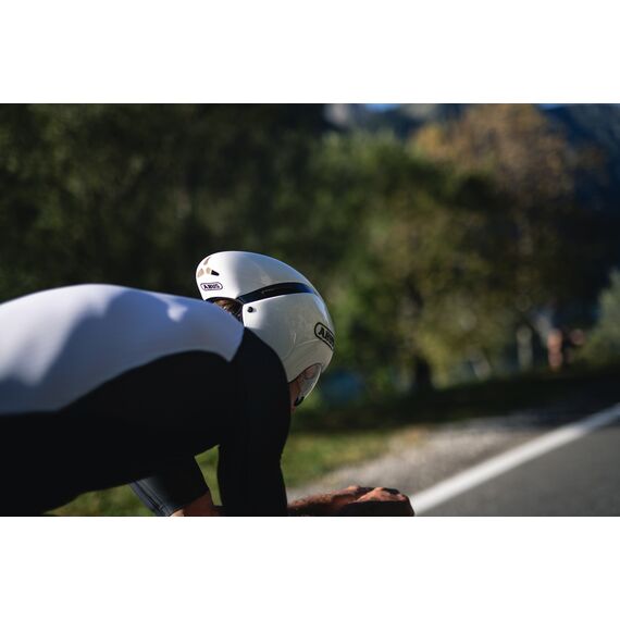 ABUS kask rowerowy wyścigowy GAMECHANGER TT biały, Kolor: biały, Rozmiar: L, 5 zdjęcie