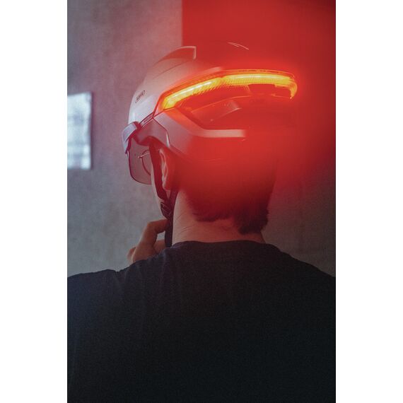 ABUS kask rowerowy z inteligentnym oświetleniem HYP-E ACE szary, Kolor: szary, Rozmiar: S, 6 zdjęcie