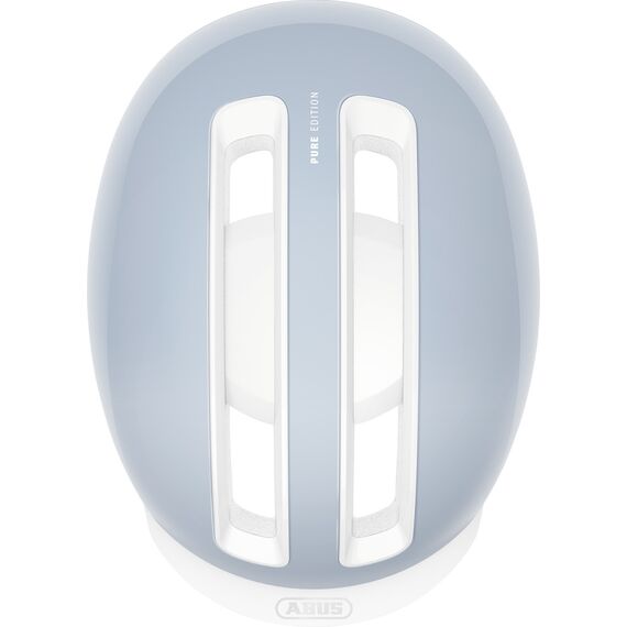 ABUS kask rowerowy dla kobiet z oświetleniem LED HUD-Y pure błękitny, Kolor: niebieski, Rozmiar: L, 4 zdjęcie