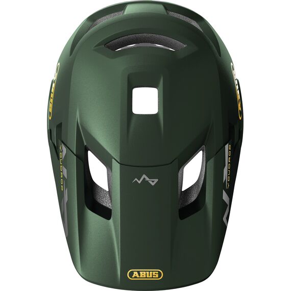 ABUS kask rowerowy młodzieżowy full-face YouDrop FF Moss Green zielony, Kolor: zielony, Rozmiar: S, 4 zdjęcie