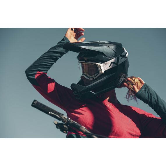 ABUS kask rowerowy full-face HiDrop shiny czarny, Kolor: czarny, Rozmiar: S, 4 zdjęcie