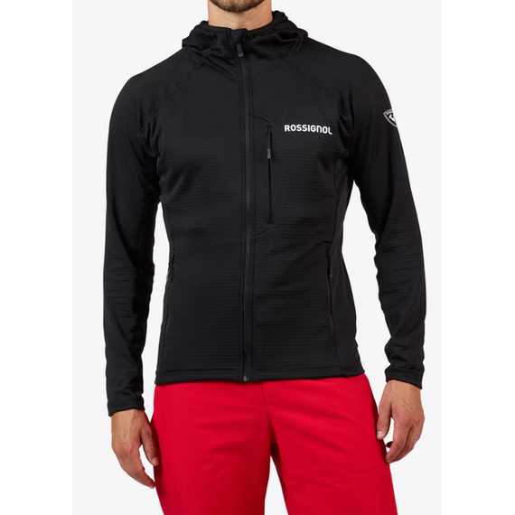 ROSSIGNOL BLUZA NARCIARSKA MĘSKA BLACKSIDE MIX FZH FLEECE czarny, Kolor: czarny, Rozmiar: M