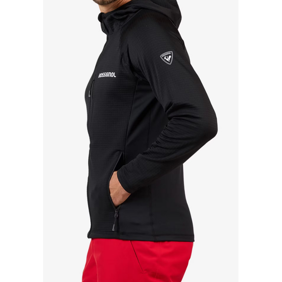 ROSSIGNOL BLUZA NARCIARSKA MĘSKA BLACKSIDE MIX FZH FLEECE czarny, Kolor: czarny, Rozmiar: XL, 6 zdjęcie