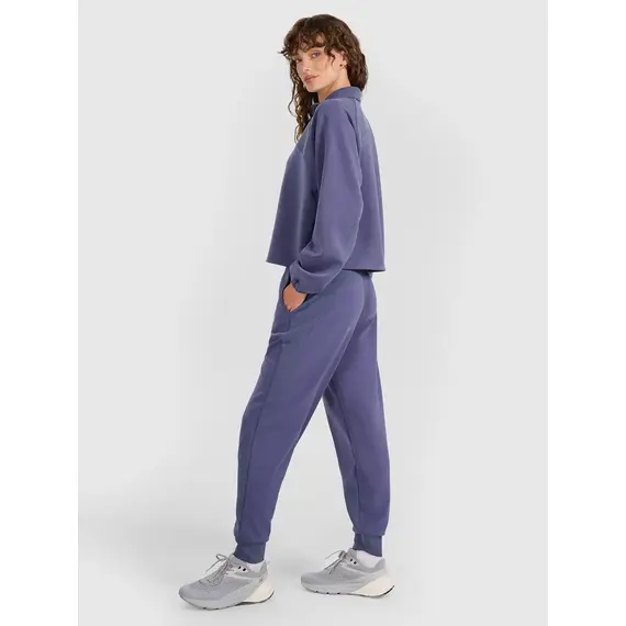 4F spodnie dresowe damskie z kieszeniami 4FWAW25TTROF1180 niebieskie, Kolor: niebieski, Rozmiar: XXL, 4 zdjęcie