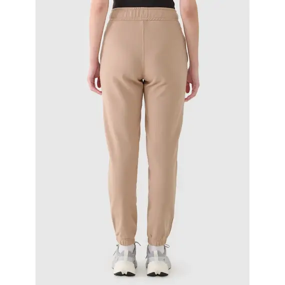 4F spodnie dresowe damskie z kieszeniami 4FWAW25TTROF1269 beżowe, Kolor: beżowy, Rozmiar: XS, 3 zdjęcie