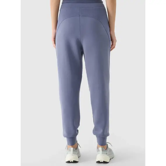 4F spodnie dresowe damskie z kieszeniami 4FWAW25TTROF1180 niebieskie, Kolor: niebieski, Rozmiar: M, 3 zdjęcie
