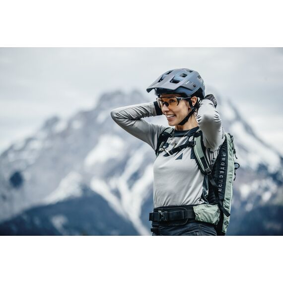 ABUS kask rowerowy górski MODROP concrete, Kolor: szary, Rozmiar: S, 3 zdjęcie