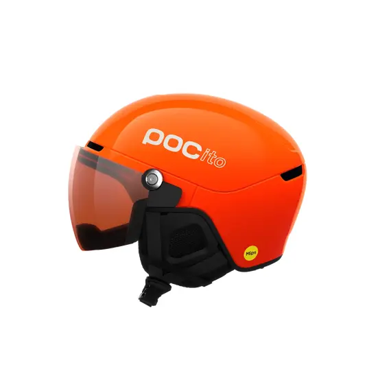 POC kask narciarski POCito Obex Visor pomarańczowy, Kolor: pomarańczowy, Rozmiar: XXS