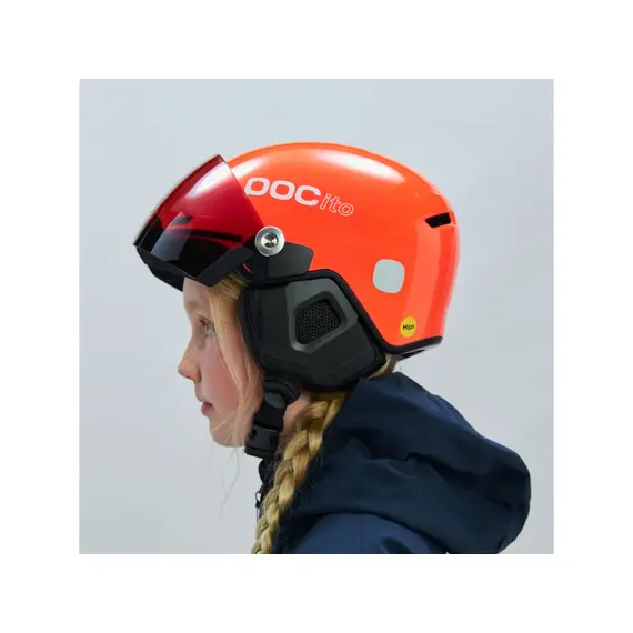 POC kask narciarski POCito Obex Visor pomarańczowy, Kolor: pomarańczowy, Rozmiar: XXS, 3 zdjęcie