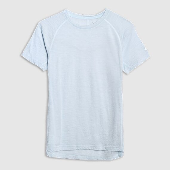 4F t-shirt sportowy damski koszulka z wełną merino 4FWAW25TFTSF1527 niebieska, Kolor: niebieski, Rozmiar: XL, 2 zdjęcie