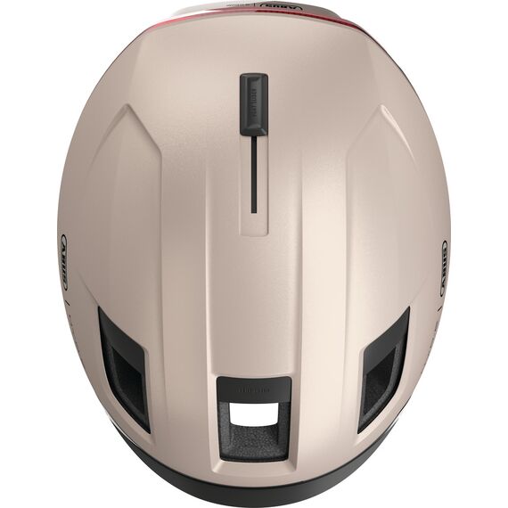 ABUS kask rowerowy z migaczami HYP-E champagne, Kolor: złoty, Rozmiar: S, 4 zdjęcie