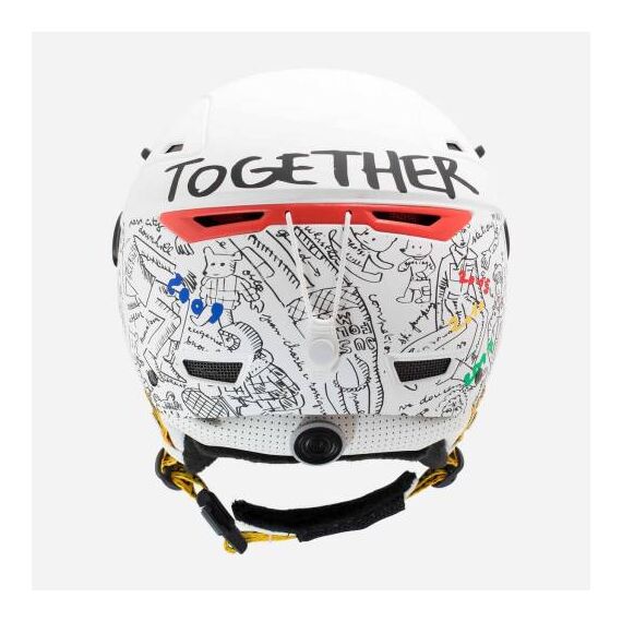 ROSSINGOL kask narciarski ALLSPEED VISOR PHOTO JCC, Kolor: biały, Rozmiar: M, 2 zdjęcie