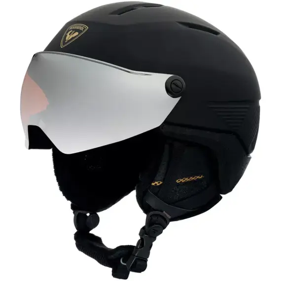 ROSSINGOL kask narciarski FIT VISOR IMPACTS  W BLACK, Kolor: czarny, Rozmiar: S/M