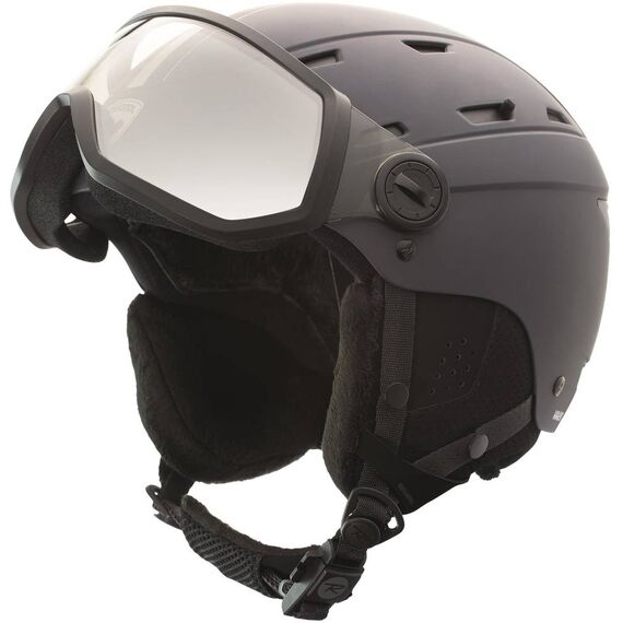 ROSSIGNOL kask narciarski ALLSPEED VISOR PHOTO  STRATO, Kolor: czarny, Rozmiar: XL, 6 zdjęcie