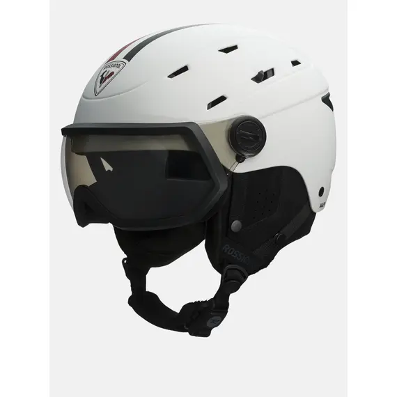 ROSSINGOL kask narciarski ALLSPEED VISOR PHOTO STRATO WH, Kolor: biały, Rozmiar: XL
