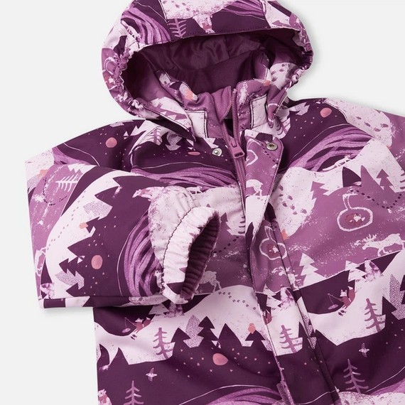 REIMA kombinezon dla dziecka zimowy Tuohi, Kolor: fioletowy, Rozmiar: 92, 3 zdjęcie
